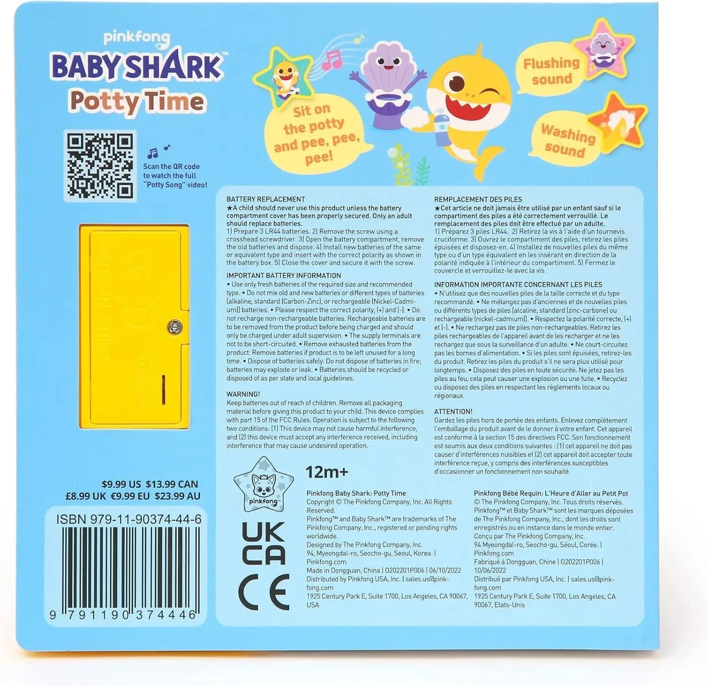 Pinkfong Baby Shark Potty Training Sound Book – Interactive Learning for Toddlers - Urbizia