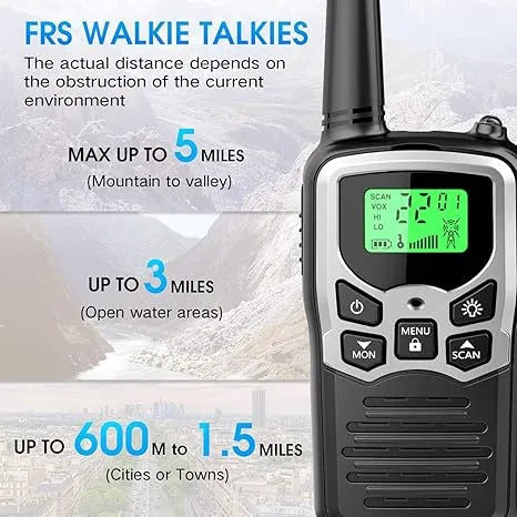 MOICO Long Range Walkie Talkies (2 Pack)