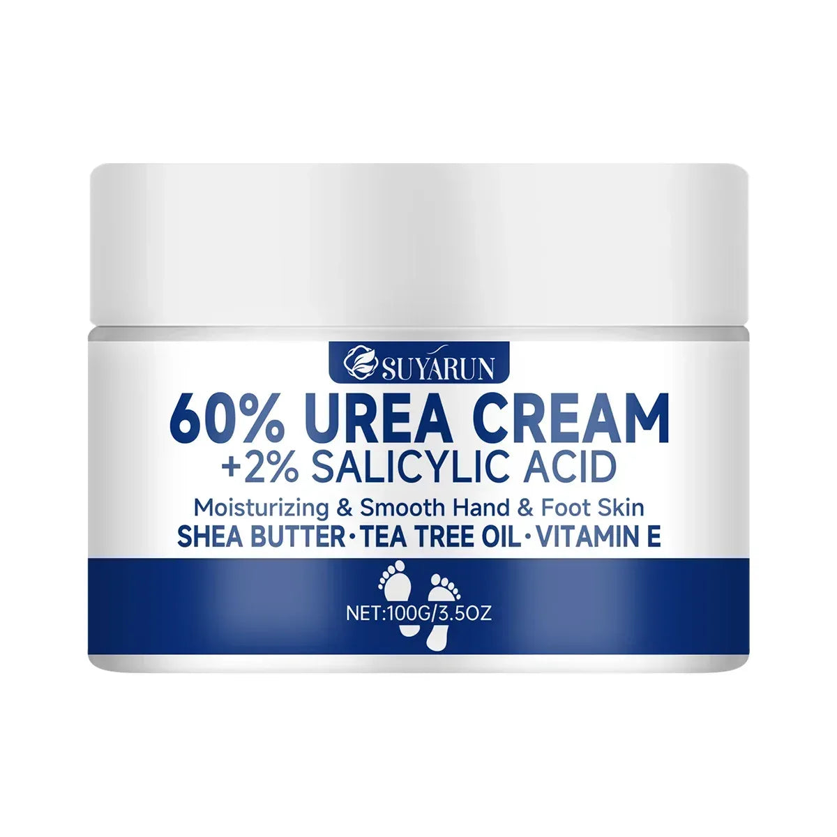 SUYARUN 60% Urea Foot Cream for Cracked Heels & Dry Skin - Urbizia