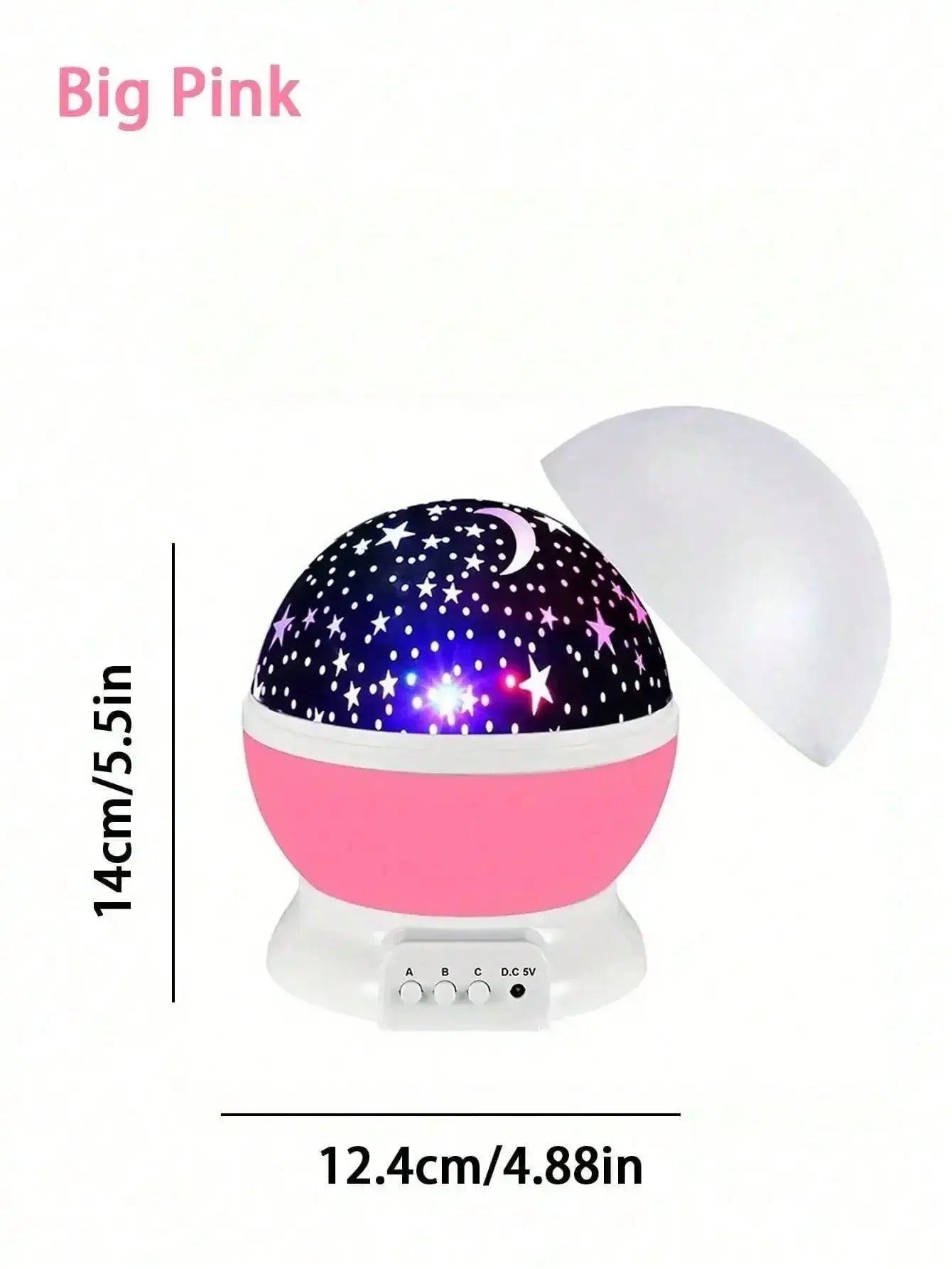 360° Rotating LED Star & Moon Projection Lamp, Suitable For Room Decor, Birthday Gift For Boys And Girls,Perfect gift