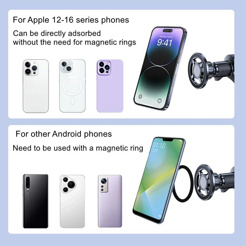 Car Phone Holder,Magnetic Phone Holder for Car Air Vent Phone Holder Mount,360° Rotation Phone Holders