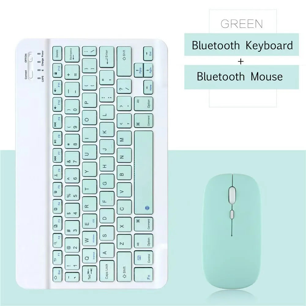 10 lnch Wireless Bluetooth Mini Keyboard For iPad Phone Tablet Portable Bluetooth Keyboard and Mouse For Samsung Xiaomi Android