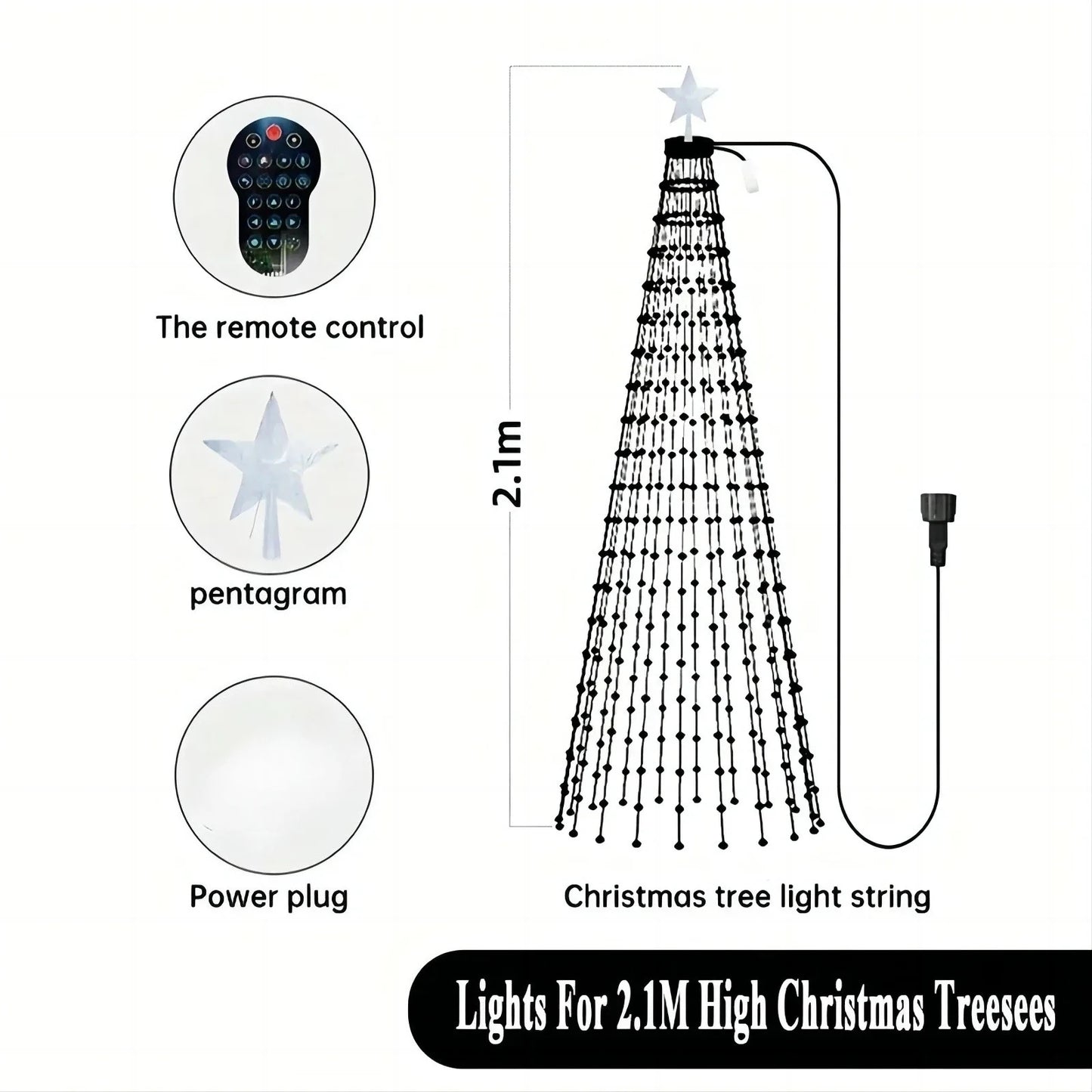 Smart RGB LED Christmas Tree Lights