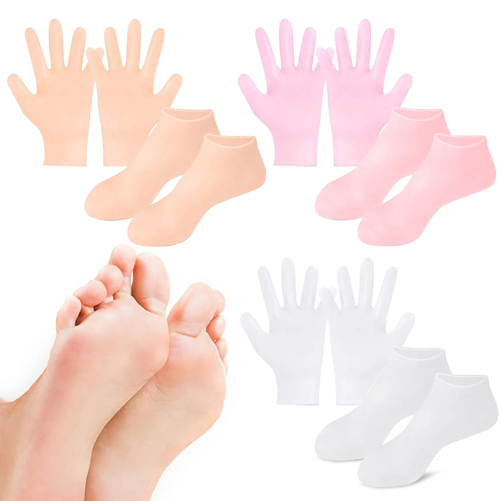 Silicone Socks and Gloves for Spa Day - Urbizia