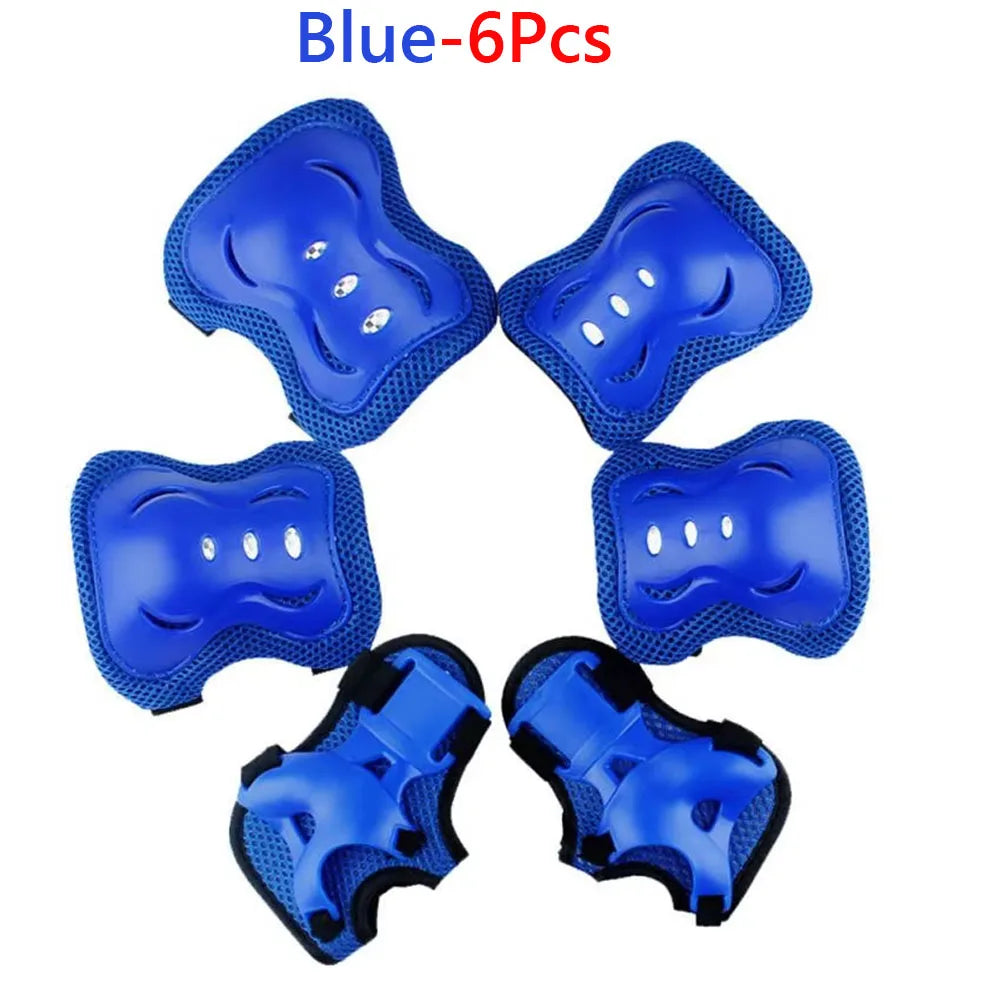 Kids Knee Pads Elbow Pads Age 3-7 Toddler Boys Girls, 6 In 1 Protective Gear Safety Set with Wrist Guard for Skating Cycling Ne