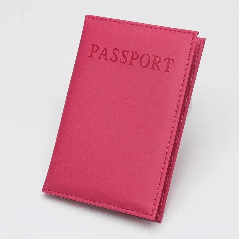 High Quality English PU Leather Passport Covers Document Cover Travel Passport Holder ID Card Passport Holder Travel Acceessory
