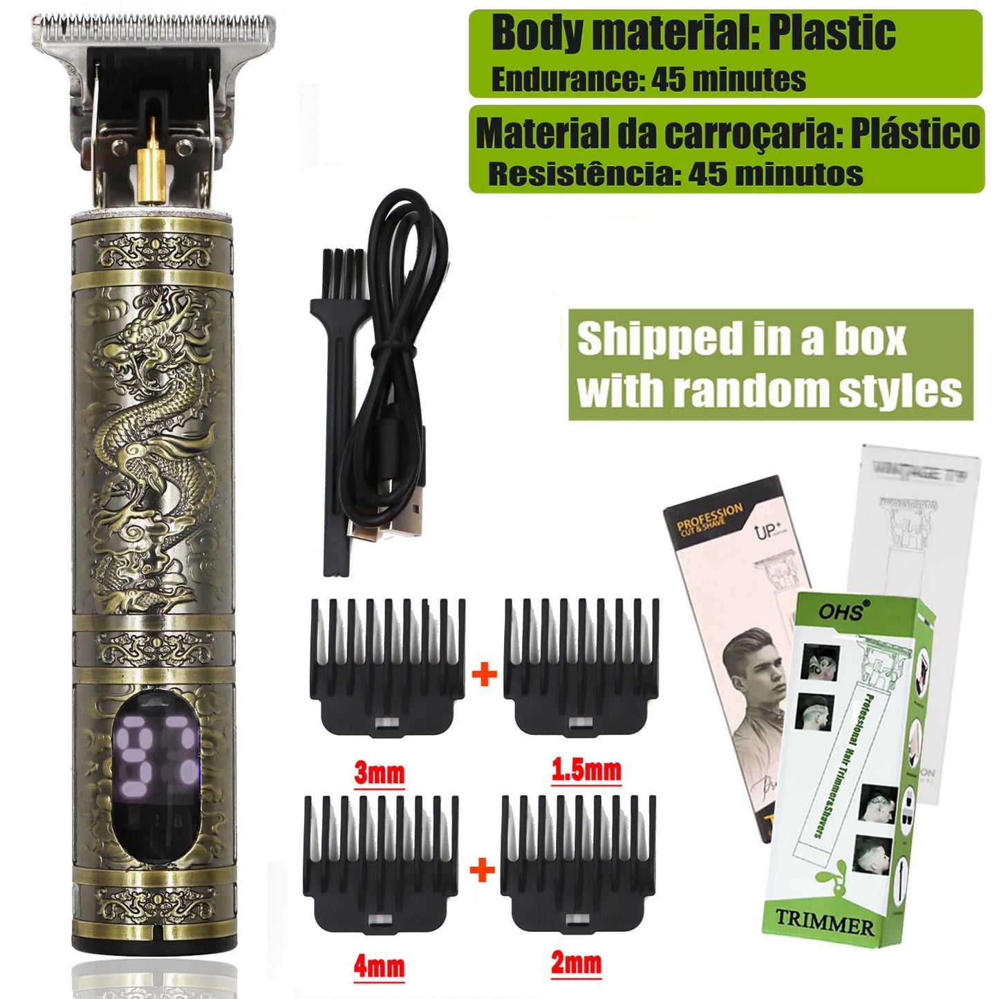 T9 Hair Clipper Professional Beard & Hair Trimmer - Urbizia