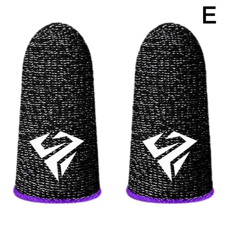 2pcs Fingertip Sleeve Esports Gloves For PUBG Gamer Sweatproof Anti-slip Touch Screen Hand Grip Finger Cot Gaming Finger Cover