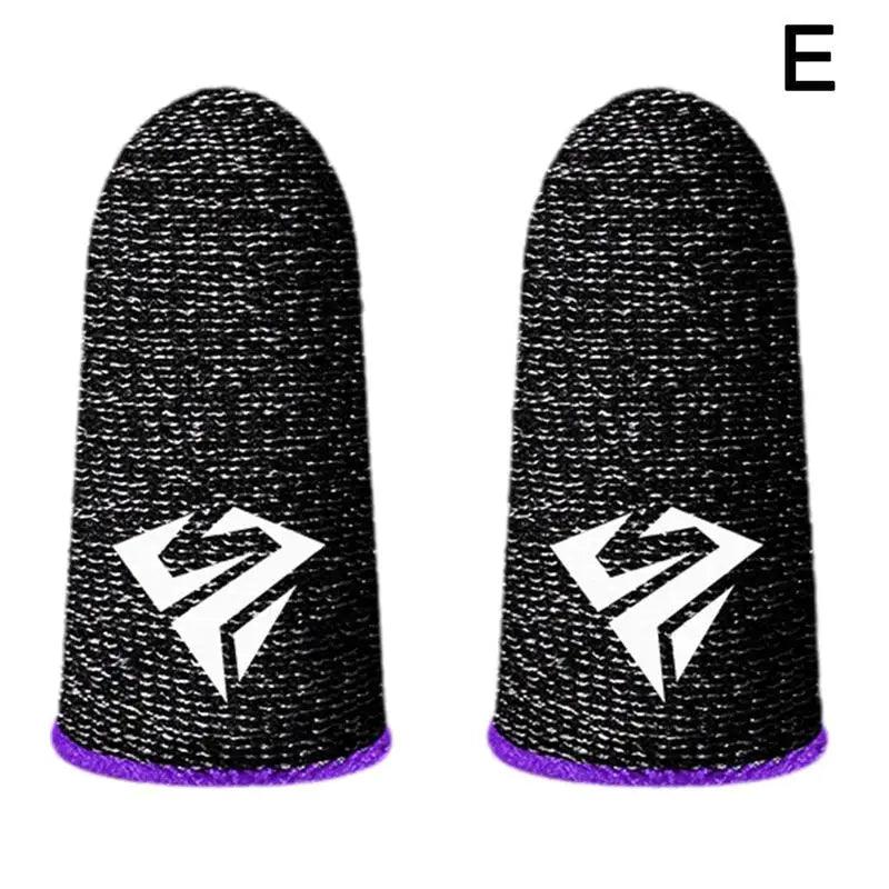2pcs Fingertip Sleeve Esports Gloves For PUBG Gamer Sweatproof Anti-slip Touch Screen Hand Grip Finger Cot Gaming Finger Cover