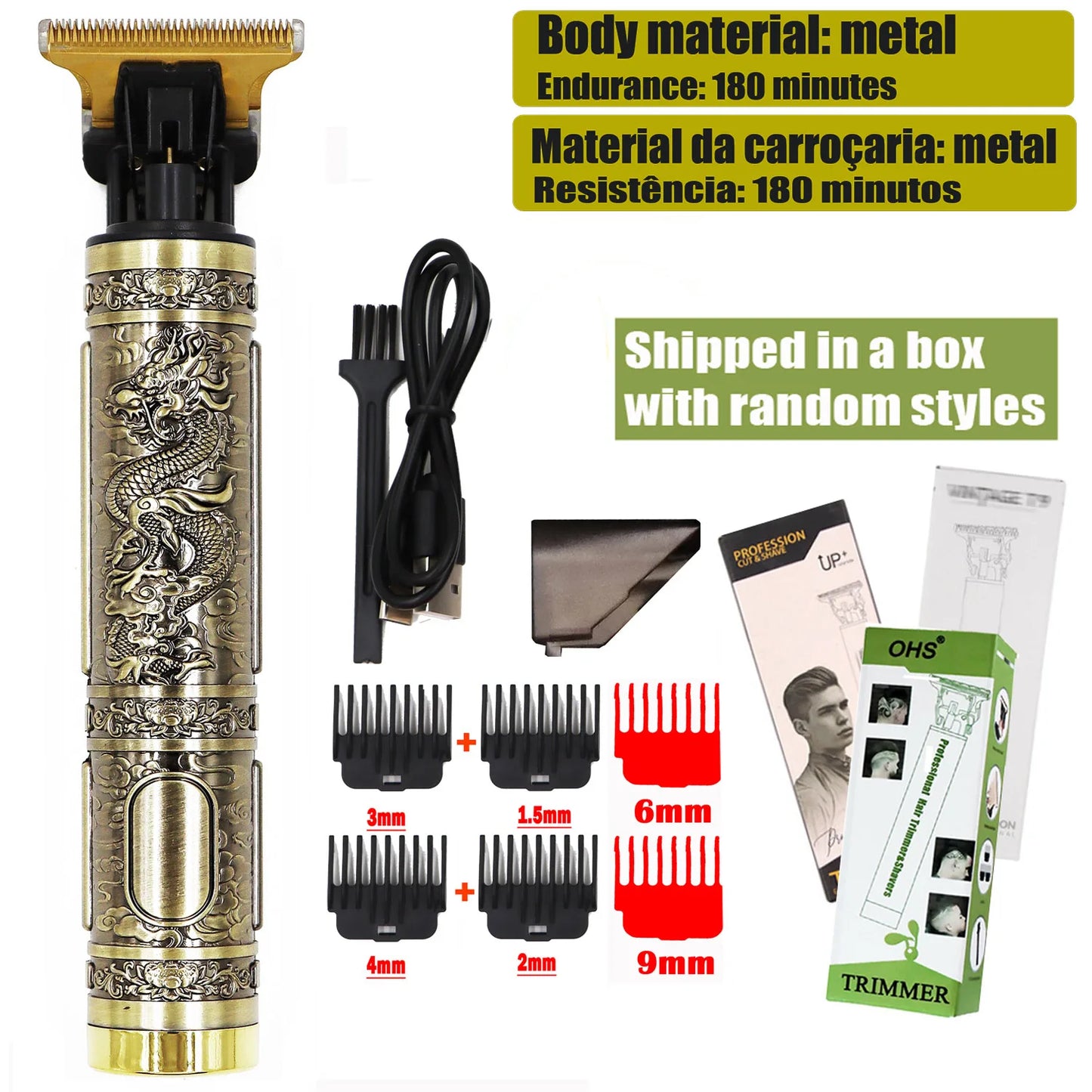 T9 Hair Clipper Professional Beard & Hair Trimmer - Urbizia