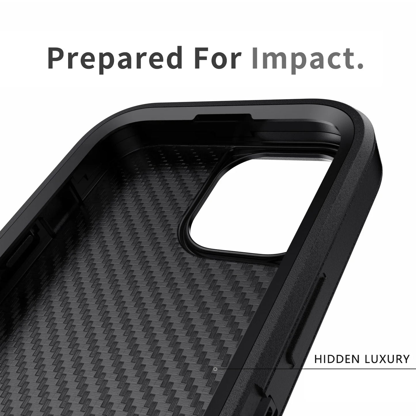 For iPhone 11 12 13 14 15 16 Plus Pro Max Case Heavy Duty Shockproof Hybrid Rugged Kickstand Cover Black