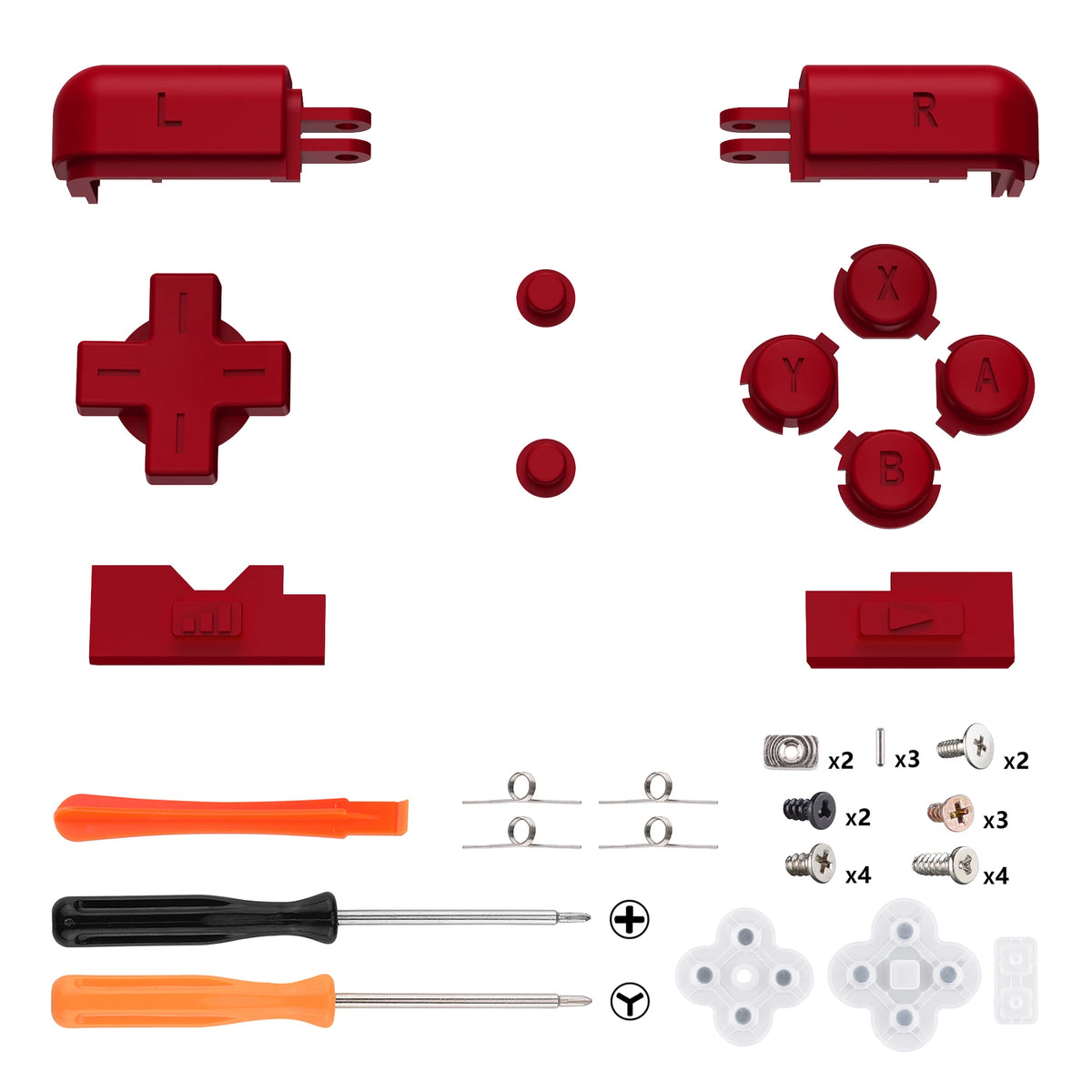eXtremeRate Custom Replacement Full Set Buttons for Nintendo DS Lite NDSL, for Nintendo DS Lite HandLen - Various Colors