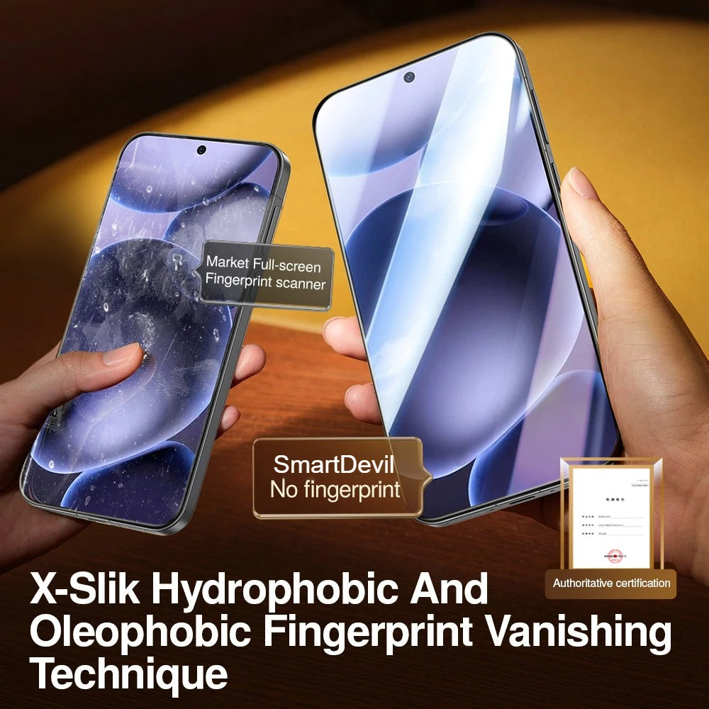 SmartDevil Dust-free Cabin Tempered Glass Film for OPPO Find X9 Pro X8s HD Screen Protector for Oppo find X8 Anti-fingerprint