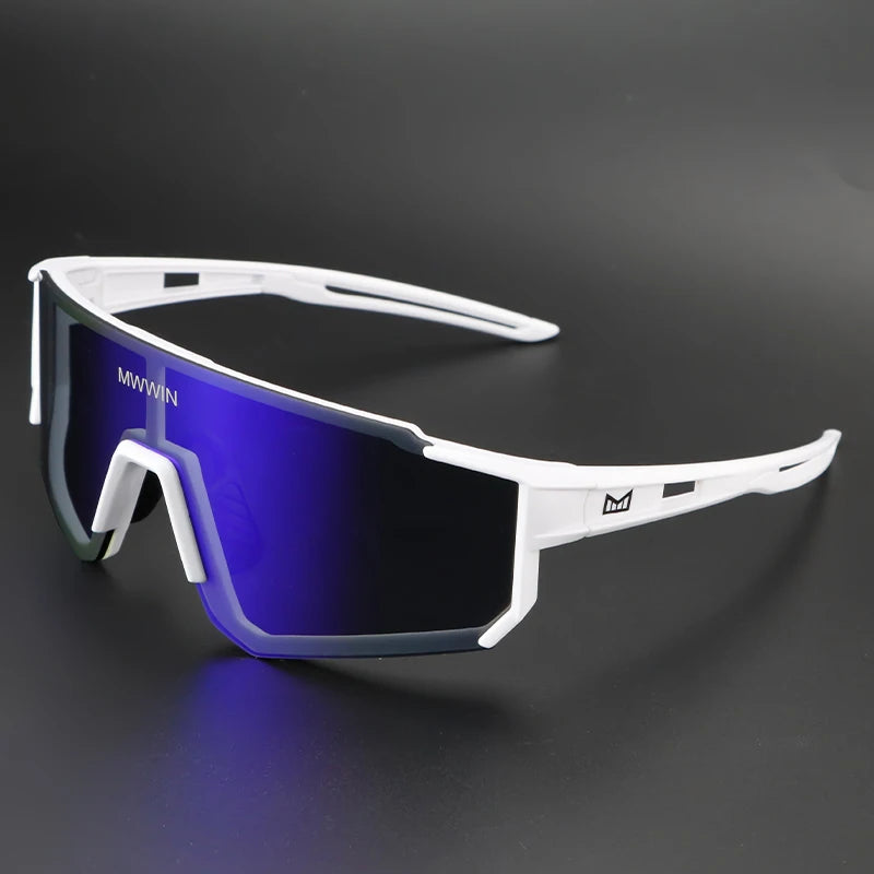 MWWIN Fashion Cycling Glasses Sunglasses for Men UV400 Women Bike Eyewear Road Bicycle Driving Outdoor Sport Marathon Triathlon