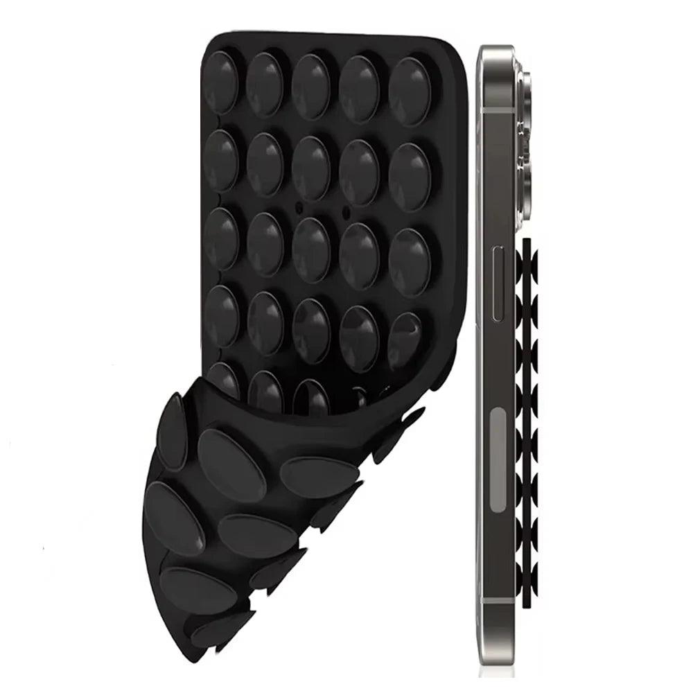 Silicone Suction Phone Holder Mat Multifunctional Suction Cup Wall Stand Square Anti-Slip Single-Sided Case Mount Back Sticker