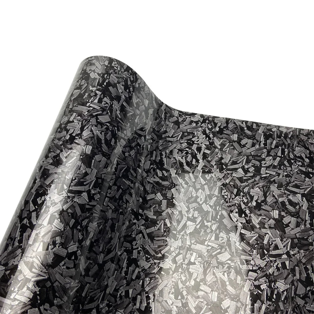 Glossy Forged Carbon Fiber Vinyl Wrap – Air Bubble Free Car Decal for Auto & Motor - Urbizia