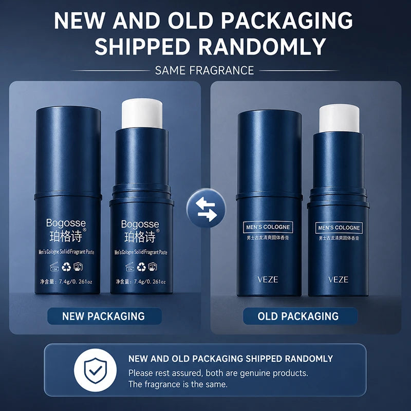 Fanzhen Men's Solid Cologne - Light and Fresh Scent, All-Over Use, Portable Stick for On-the-Go Convenience