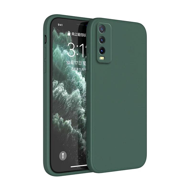 Original Case for VIVO Y20 Y20A Y20G Y20i Y20S Y20T SG 2021 Camera Protection Square Liquid Silicone Luxury Soft Ultrathin Cover