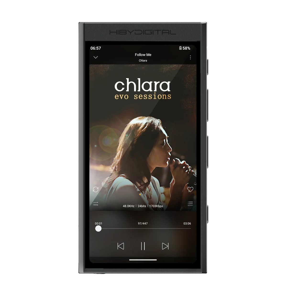 HiBy Digital M300 Android13 Music Player HiFi Bluetooth WiFi 32GB DSD256 PCM768 Web Radio Dual Mic Loudspeaker 29hr 3.5mm Output