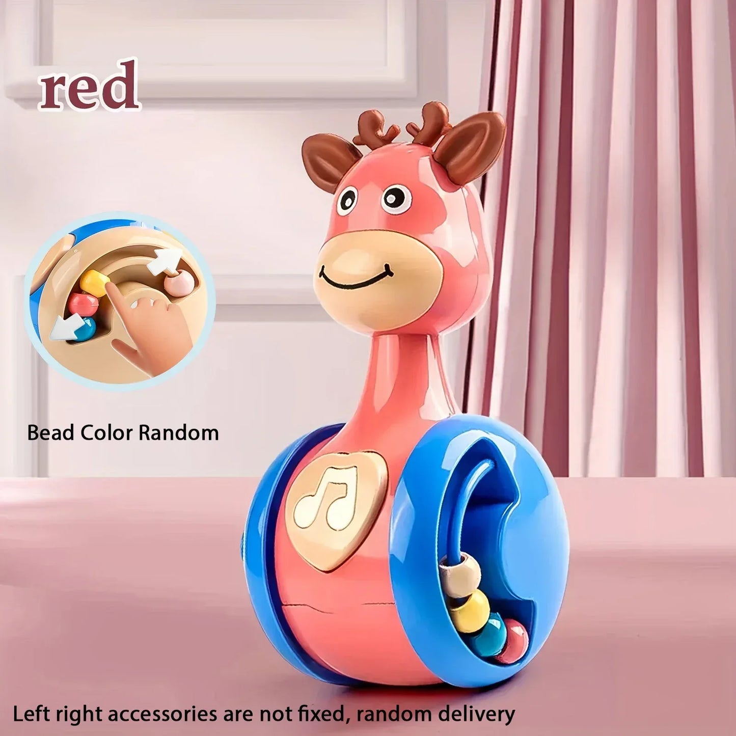 Fawn Sliding Tumbler Toy Rattle Baby Educational Early Education Gift Toy for Baby - Urbizia