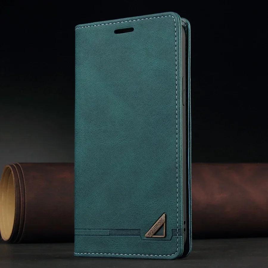 ZZXX RFID Blocking Leather Wallet Flip Case – Samsung Galaxy S26 / S26+ / S26 Ultra, Card Slots Kickstand