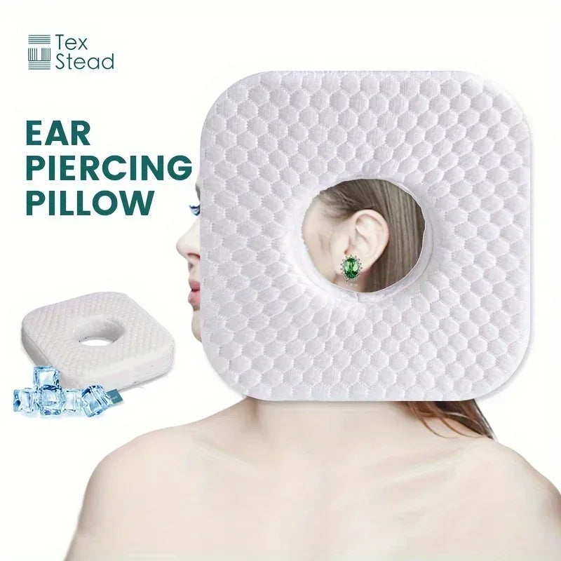 Ear Piercing Pillow for Side Sleepers, CNH and Ear Pain Ear Inflammation,with an Ear Hole Sleeping Pillow, Ear Guard Pillow - Urbizia