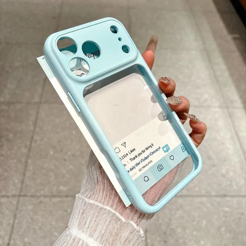 Silicone Camera Touch Buttons Crystal Clear Case for IPhone 18 16 15 14 13 Pro Max 17 Air Candy Lens Protection Shockproof Cover
