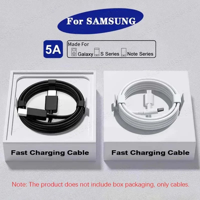 2PCS PD 45W USB C Cable For Samsung Galaxy S20 S21 S22 S23 Ultra Note 10 5G 20 A53 A54 Super Fast Charging USB Type C Data Cable - Urbizia