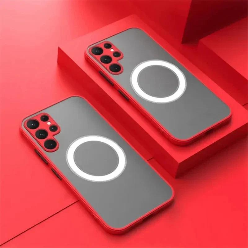 For Magsafe Magnetic Phone Case For Samsung Galaxy S26 S25 S24 S23 S22 S21 Ultra Plus FE Edge A56 A36 A17 A37 A57 5G Ultra Funda