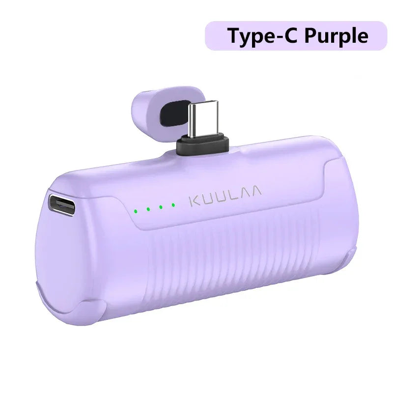 KUULAA Mini Power Bank 4500mAh PowerBank Portable Charger For iPhone 15 14 13 12 Pro Max Externe Batterie For Samsung/Xiaomi
