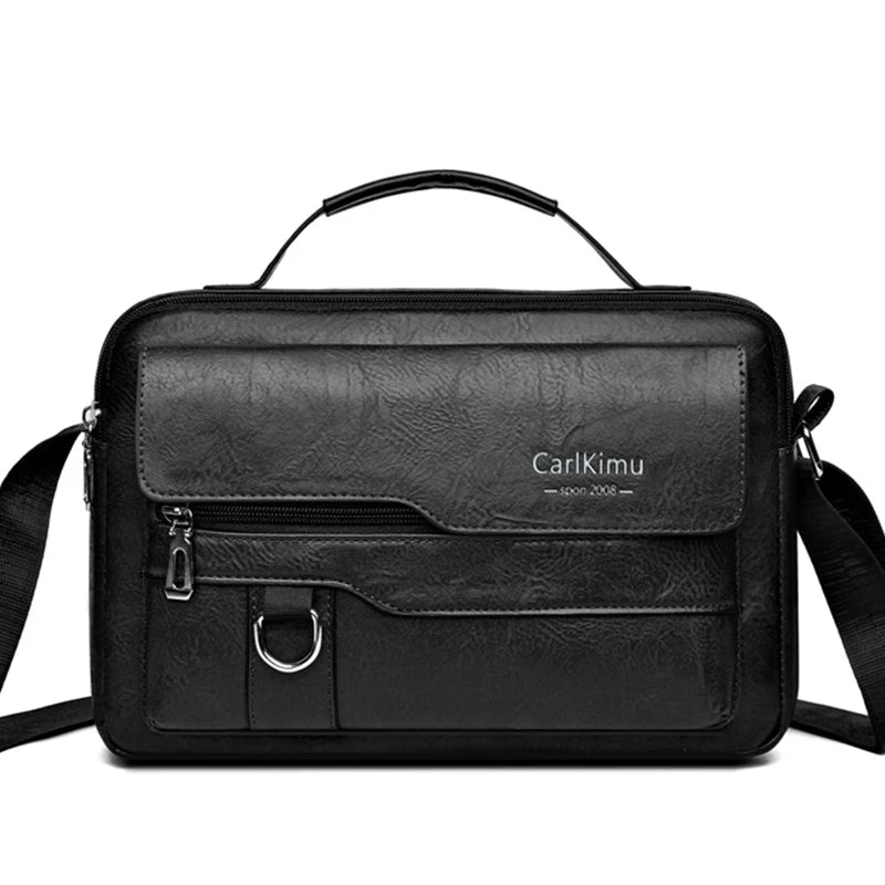Retro Men's Faux Leather Crossbody Satchel Bag