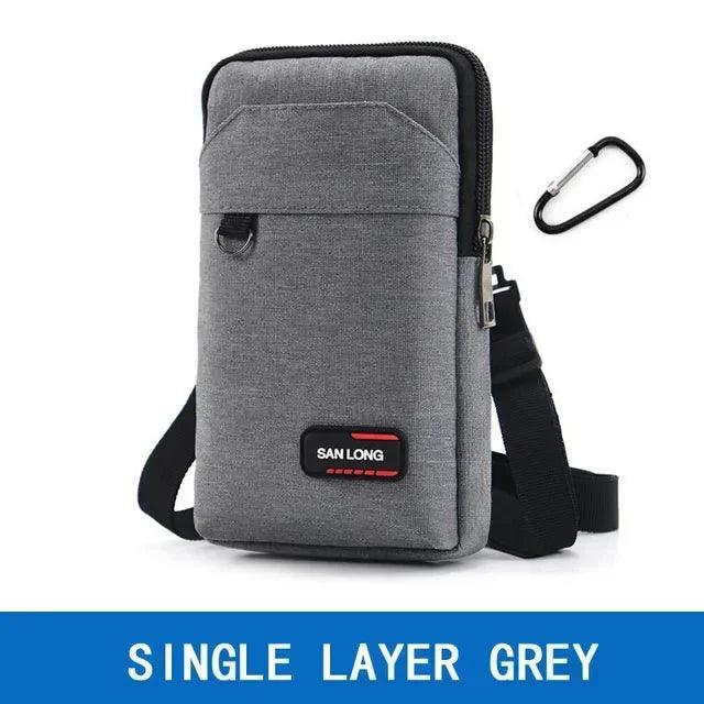 Waterproof Waist Bag Purse Single/double Layer Outdoor Waist Fanny Pack Men Phone Pouch Camping Hunting Tactical Bag with Belt