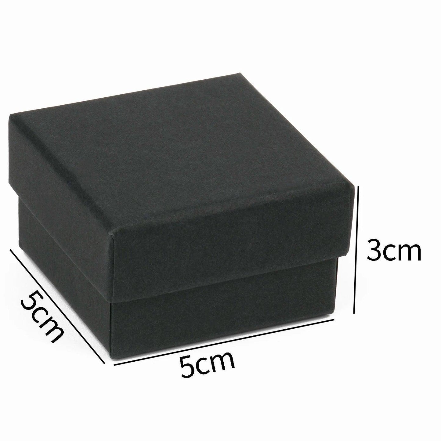 1PCS Black Square Jewelry Display Gifts Box Organizer Engagement for Ring Earring Brooch Necklace Bracelet Packaging Boxes