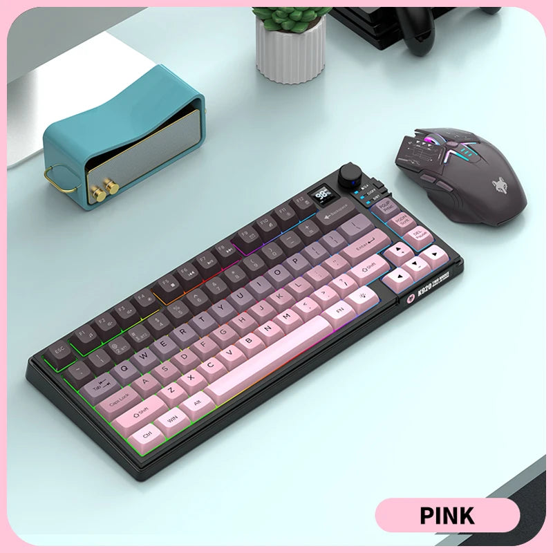 XUNSVFOX K920 Bluetooth Wireless Keyboard Mouse Set Dual Model Laptop Home Office Gaming USB Light Charging
