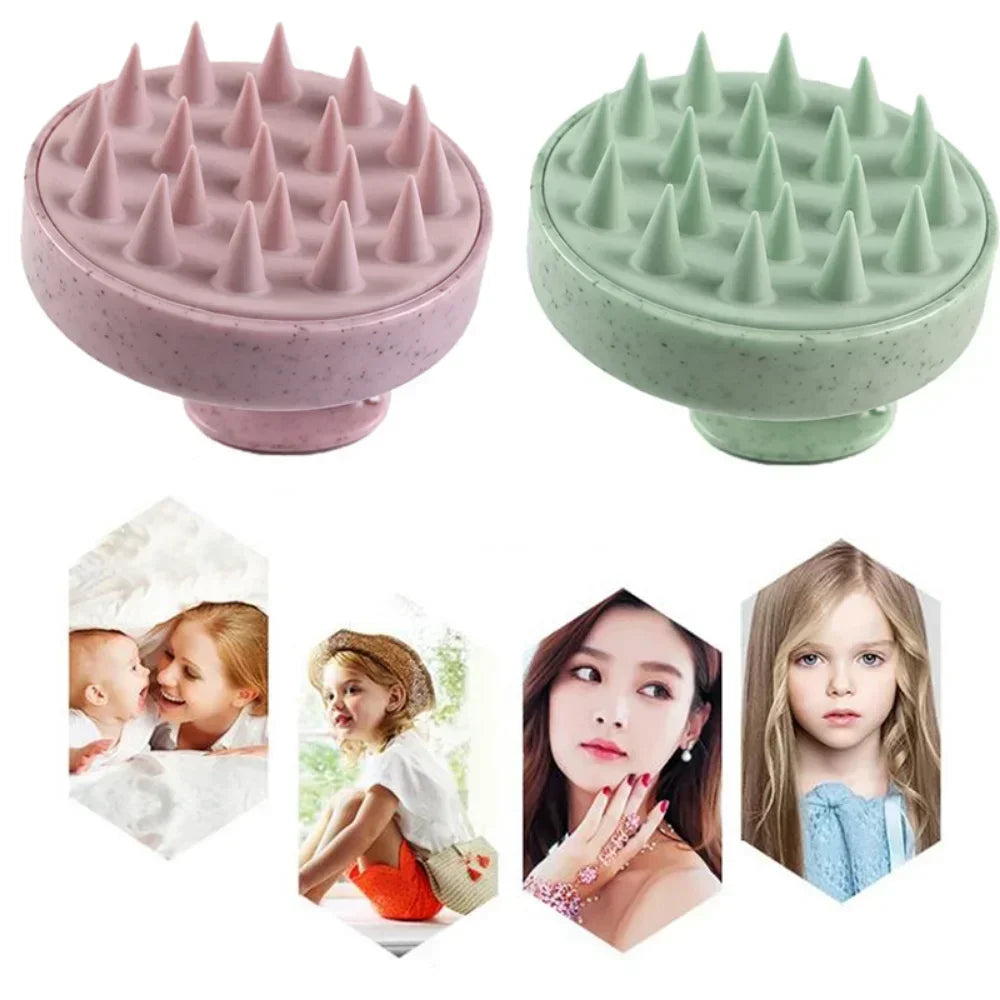 Silicone Shampoo Brush Scalp Massager - Urbizia