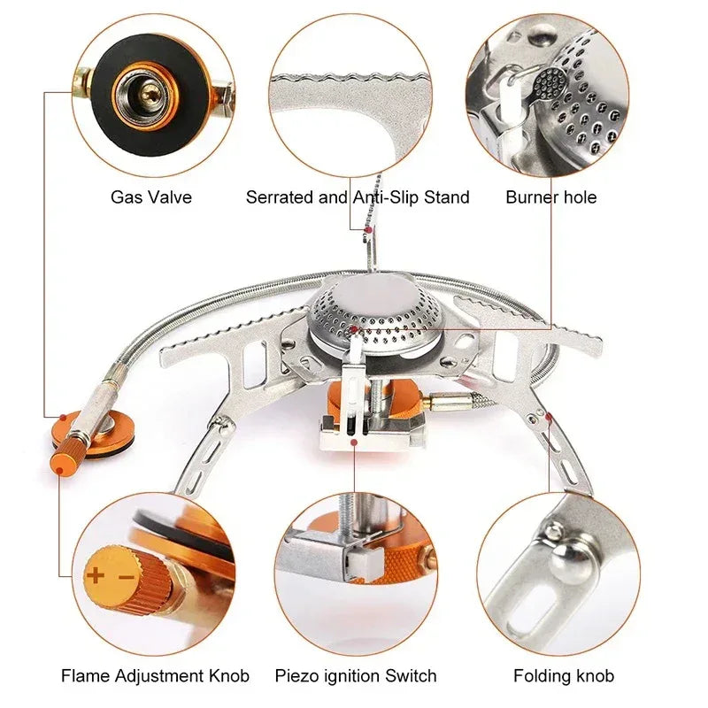 3500W Portable Camping Gas Stove - Urbizia