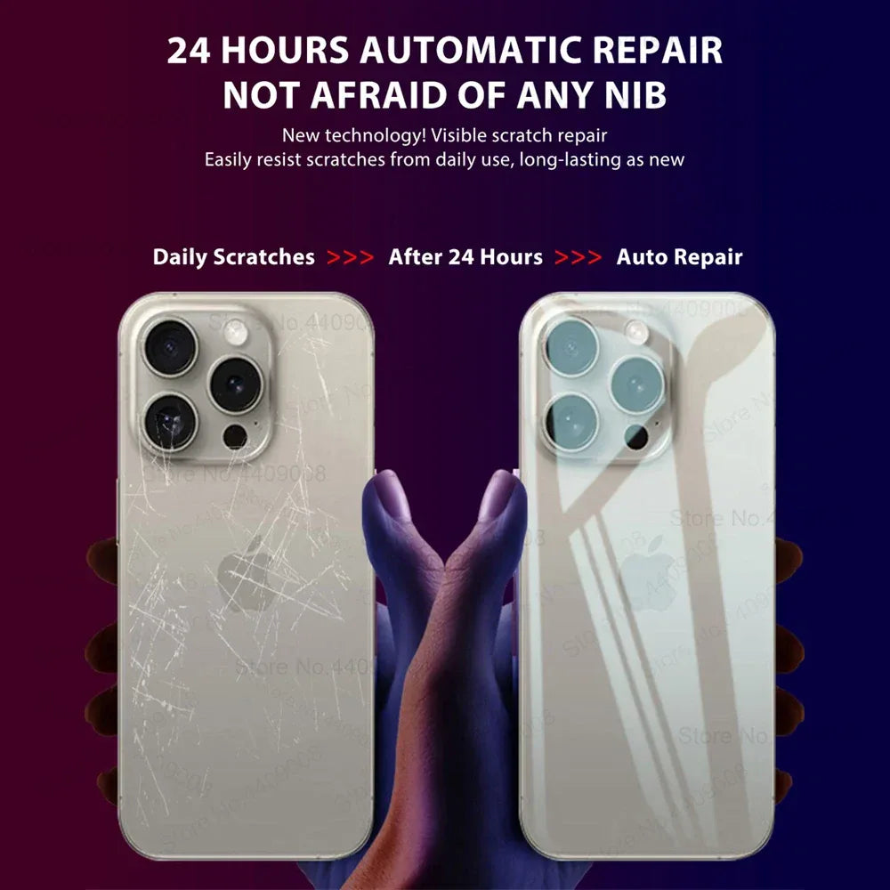 3Pcs Back Hydrogel Film For Apple iPhone 17 16 Pro Max Air Full Cover Screen Protection Clear Film HD Stickers Phone Accessories