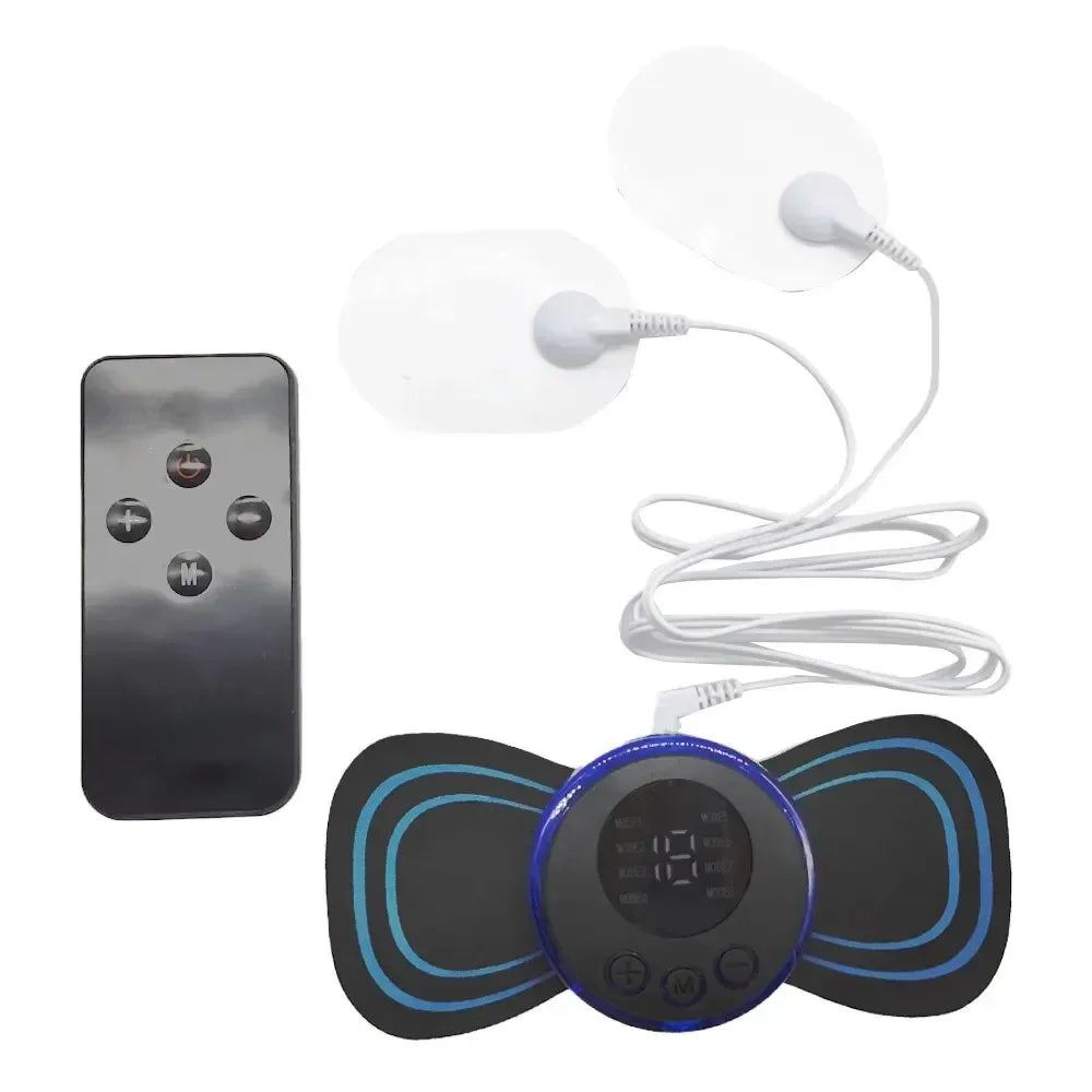 8-Mode Rechargeable EMS Neck Massager with Remote - Urbizia