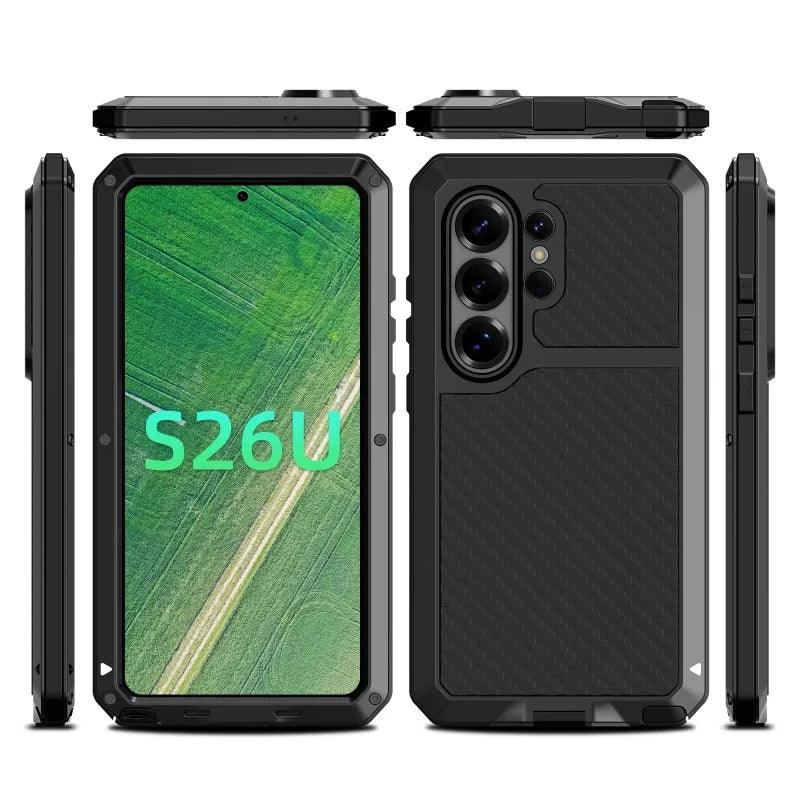 Case For Samsung Galaxy S26 Ultra S25 S24 S23 S22 Ultra Plus Heavy Duty Protection Armor Metal Phone Cover Capa Coque Fundas