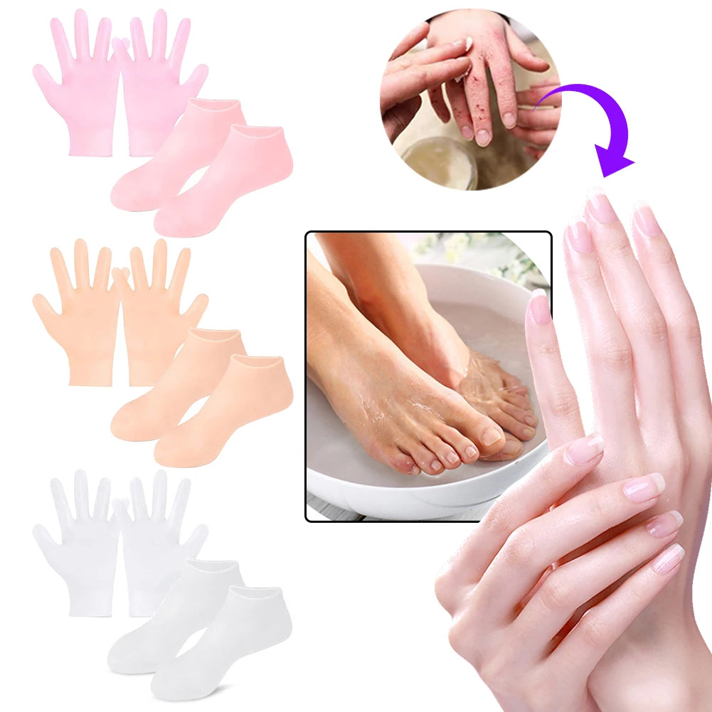 Silicone Socks and Gloves for Spa Day - Urbizia