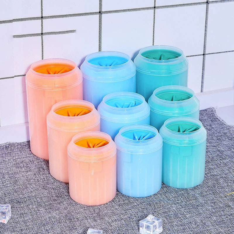 Dog Paw Cleaner Cup with Soft Silicone Combs - Urbizia