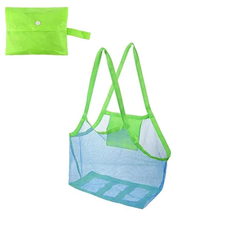 Kids Portable Beach Bag Anti-Sand Waterproof Toy Storage Net Large Capacity Mesh Travel Towel Outdoor Bag