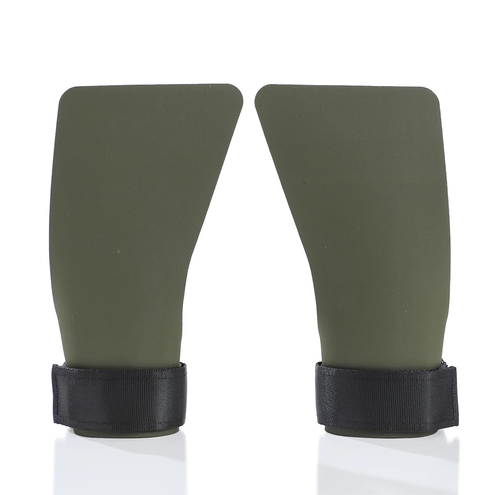 A Pair of Hypalon No-hole Hand Grips for Crossfit Pull-ups Cross Training Gymnastics WODS Weightlifting Palm Protector
