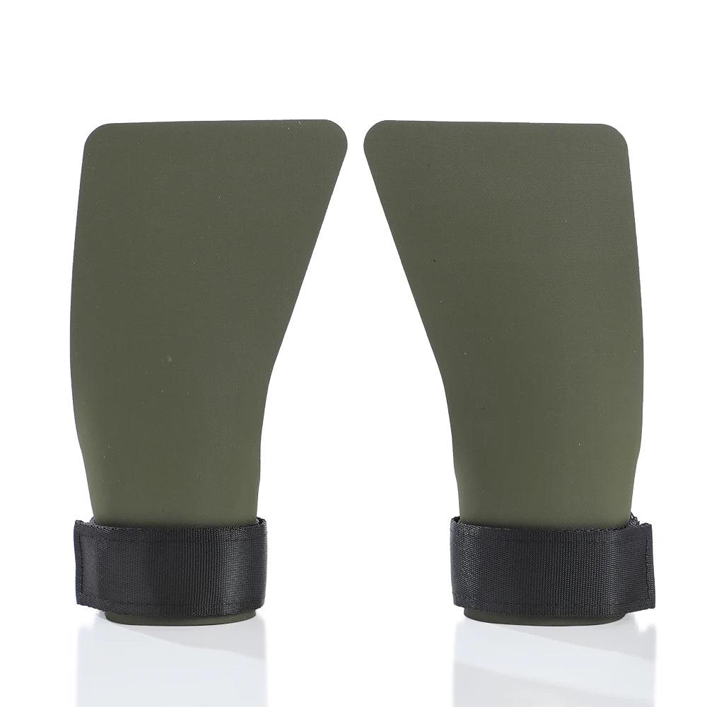 A Pair of Hypalon No-hole Hand Grips for Crossfit Pull-ups Cross Training Gymnastics WODS Weightlifting Palm Protector