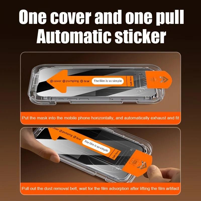 5PCS Oleophobic Coating Privacy Screen Protector For iPhone 17 Pro Max 16 13 15 17 Air 12 Mini X XS XR Dust Free Installation