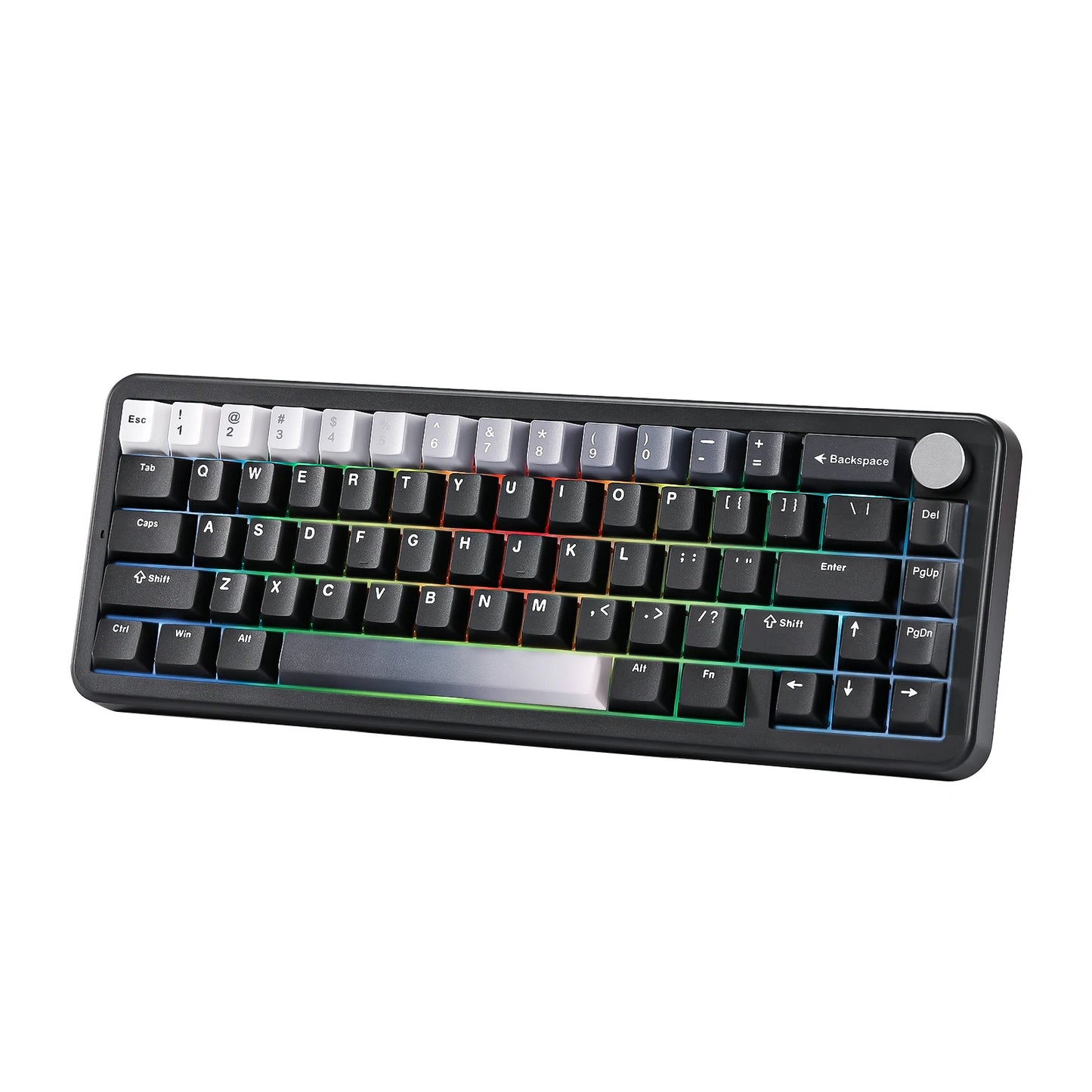 YUNZII B68 Wireless Mechanical Gaming Keyboard, Tri-Mode Hot Swappable Cute Gasket Mounted Creamy Keyboard for Win/Mac,