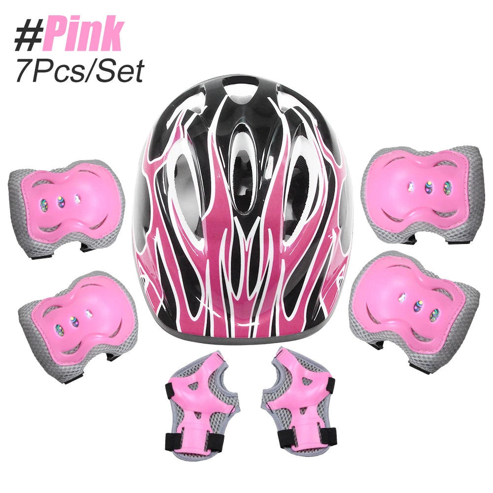 6PCS Knee & Elbow Pads Set with Wrist Guards - Multi-Sport Protective Gear for Kids/Adults - Cycling, Skating, Riding Safety