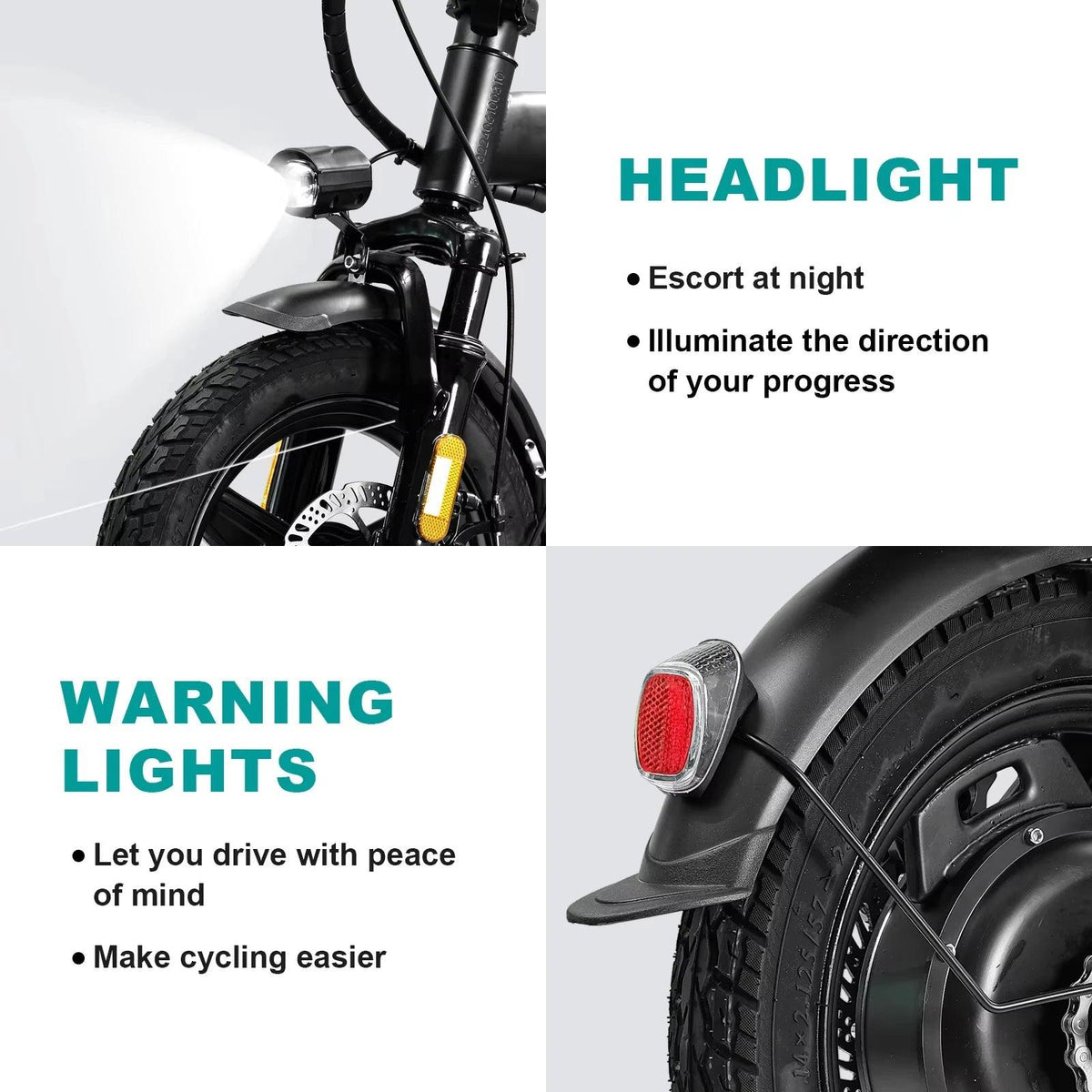 Terrosor 48V 500W Folding Electric Bike, 14-Inch