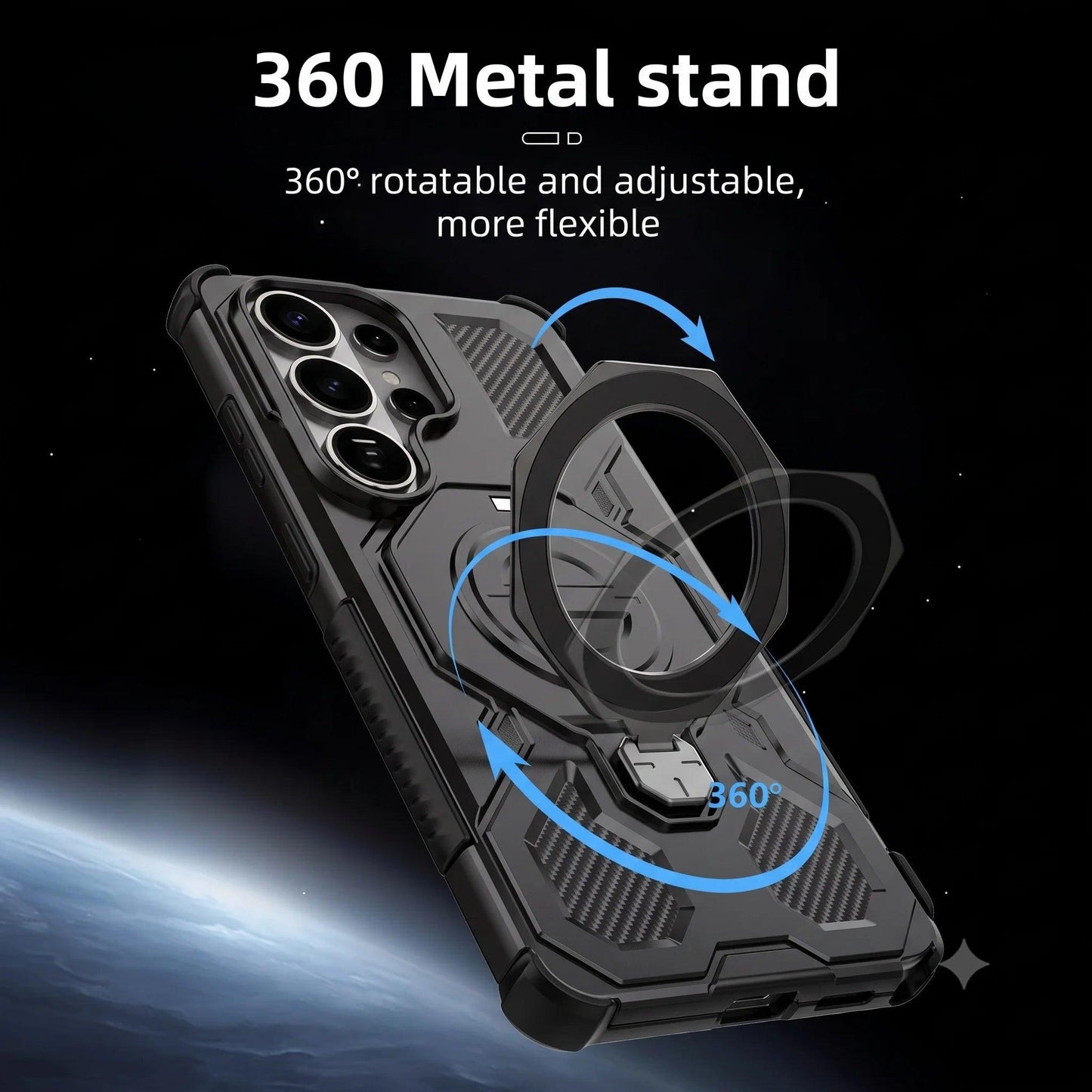 Phone Case for Samsung Galaxy S26 Ultra S25 FE S26 Plus A57 A37 A17 5G A56 A16 A55 Shockproof Armor Wireless Charge Cover
