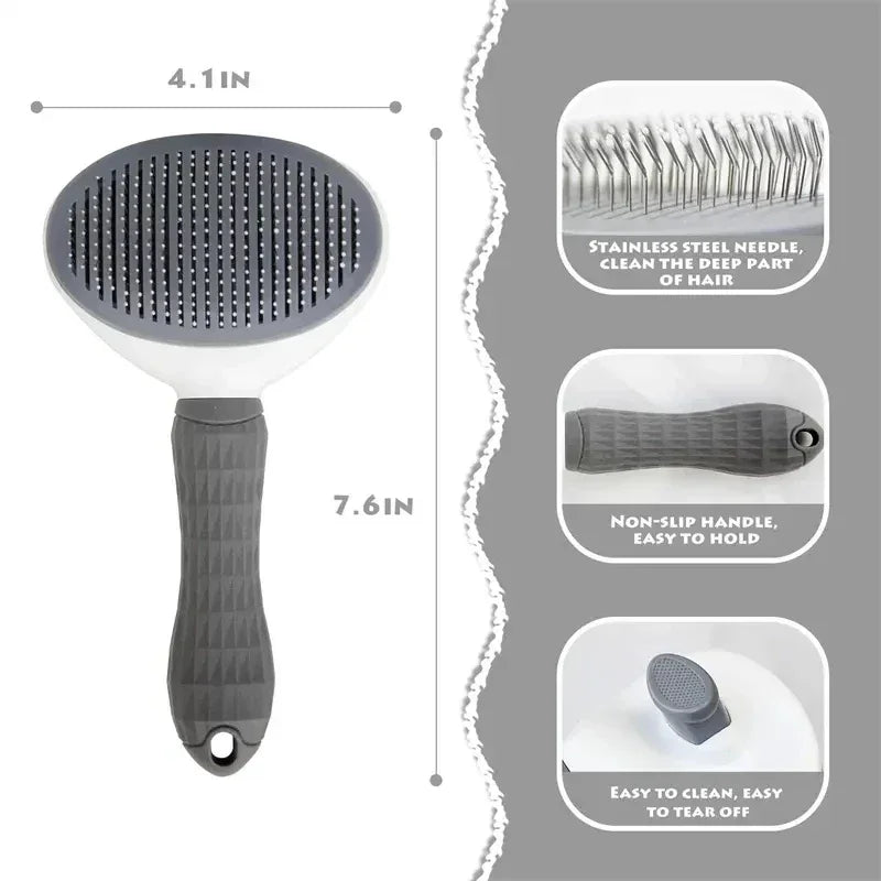 Self-cleaning Pet Hair Removal Comb - Urbizia